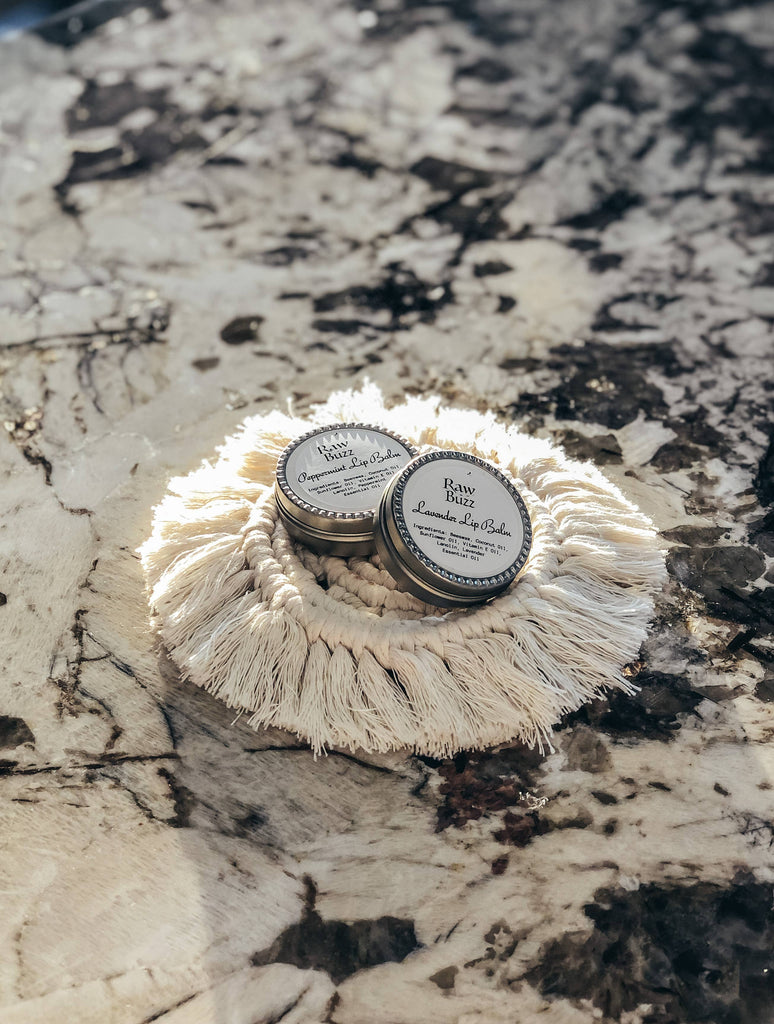 Raw Buzz Co - Lip Balm 100% Natural & Organic Beeswax Lip Balm