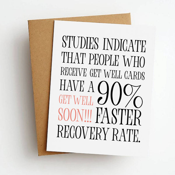 Skel & Co - 90% Faster Get Well Card