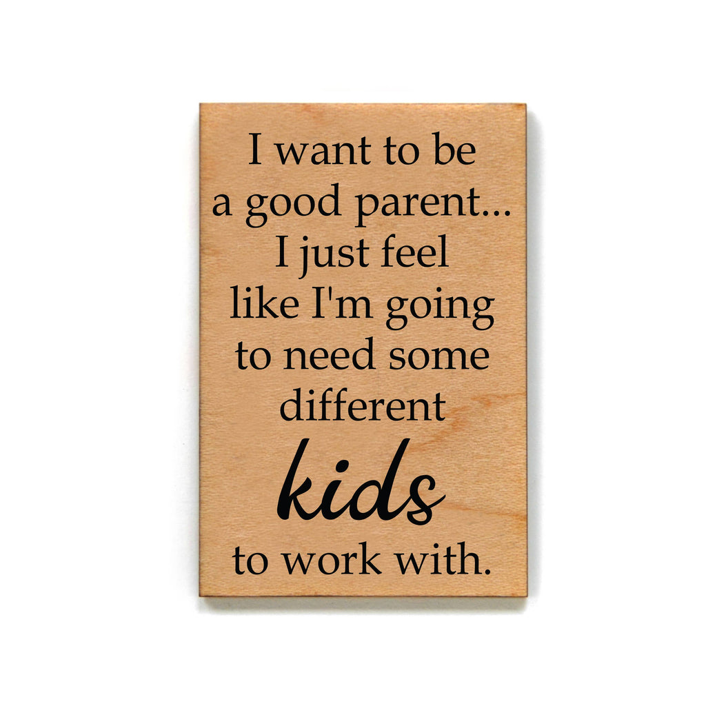 Driftless Studios - Magnet - I Want To Be A Good Parent... - XM025