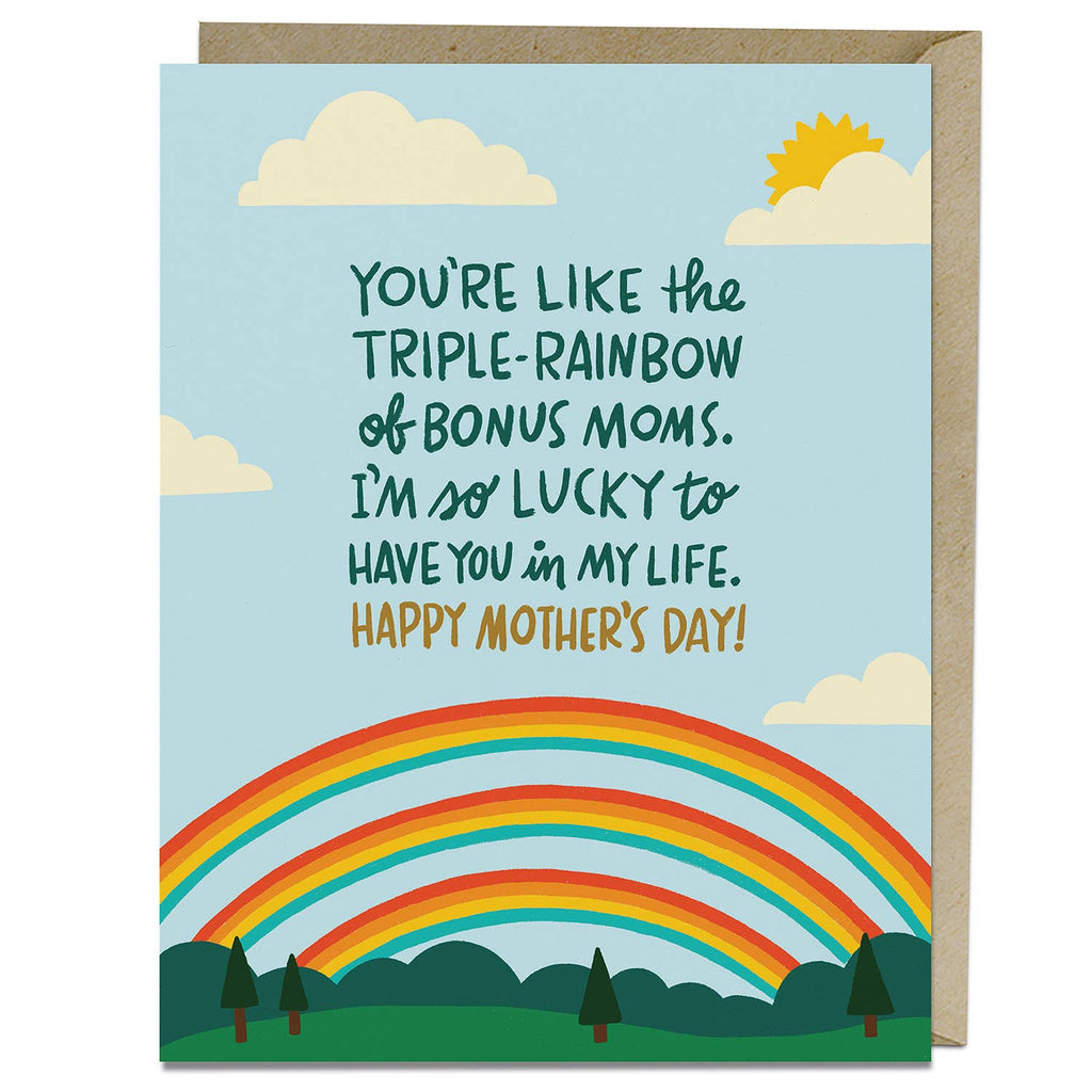 Em & Friends - Triple-Rainbow Bonus Mother's Day Card