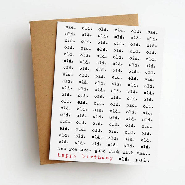Skel & Co - Old Old Old Funny Birthday Greeting Card