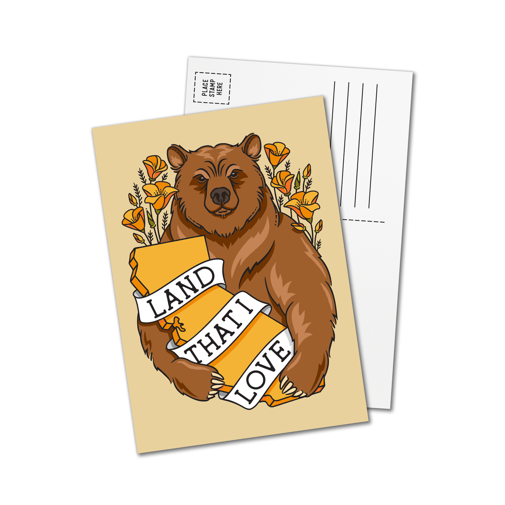 Poppy & Quail - Grizzly Postcards