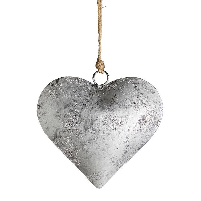47th & Main (Creative Brands) - Medium Silver Antique Heart