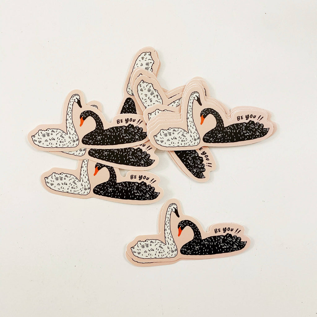 Handpicked Goods - Swan Sticker