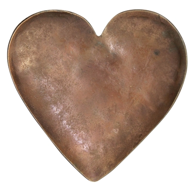 HomArt - Heart Tray, Forged Iron - Copper