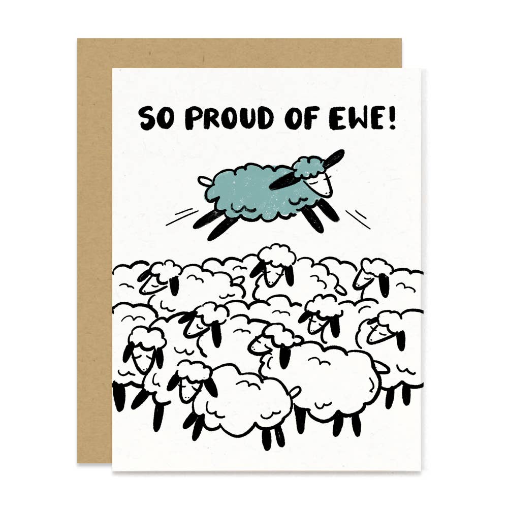 Paper Pony Co. - So Proud of Ewe Card