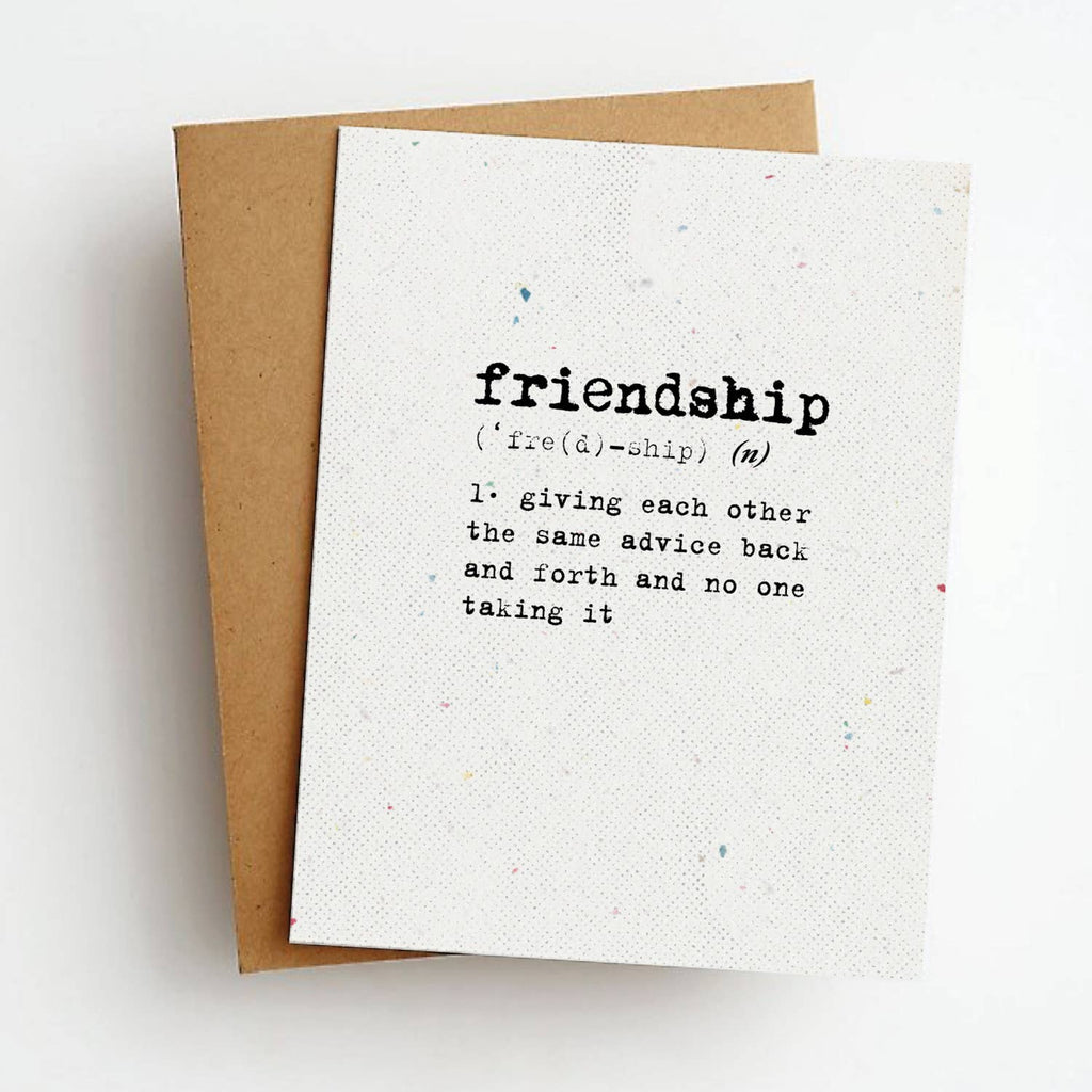 Skel & Co - Friendship Definition Card