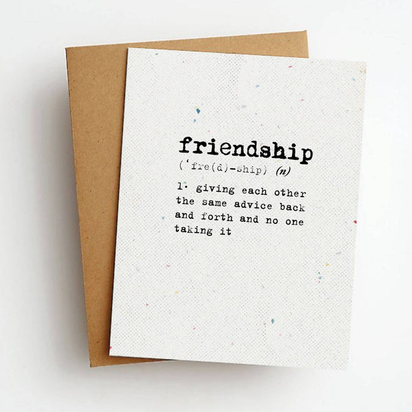 Skel & Co - Friendship Definition Card