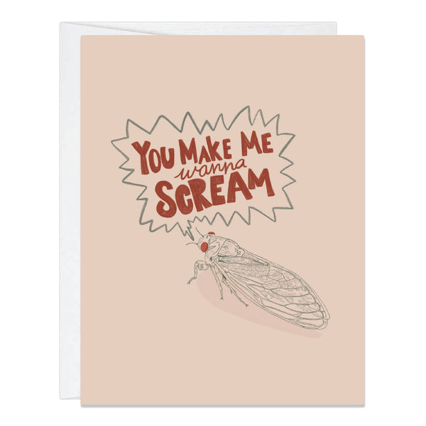 Parcel Island - You Make Me Wanna Scream Cicada Greeting Card