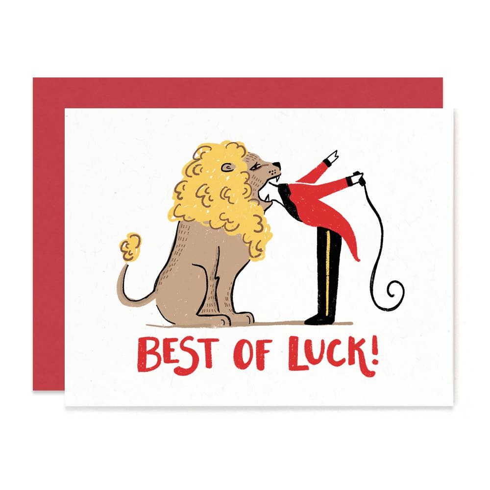 Paper Pony Co. - Best of Luck Lion Tamer Card
