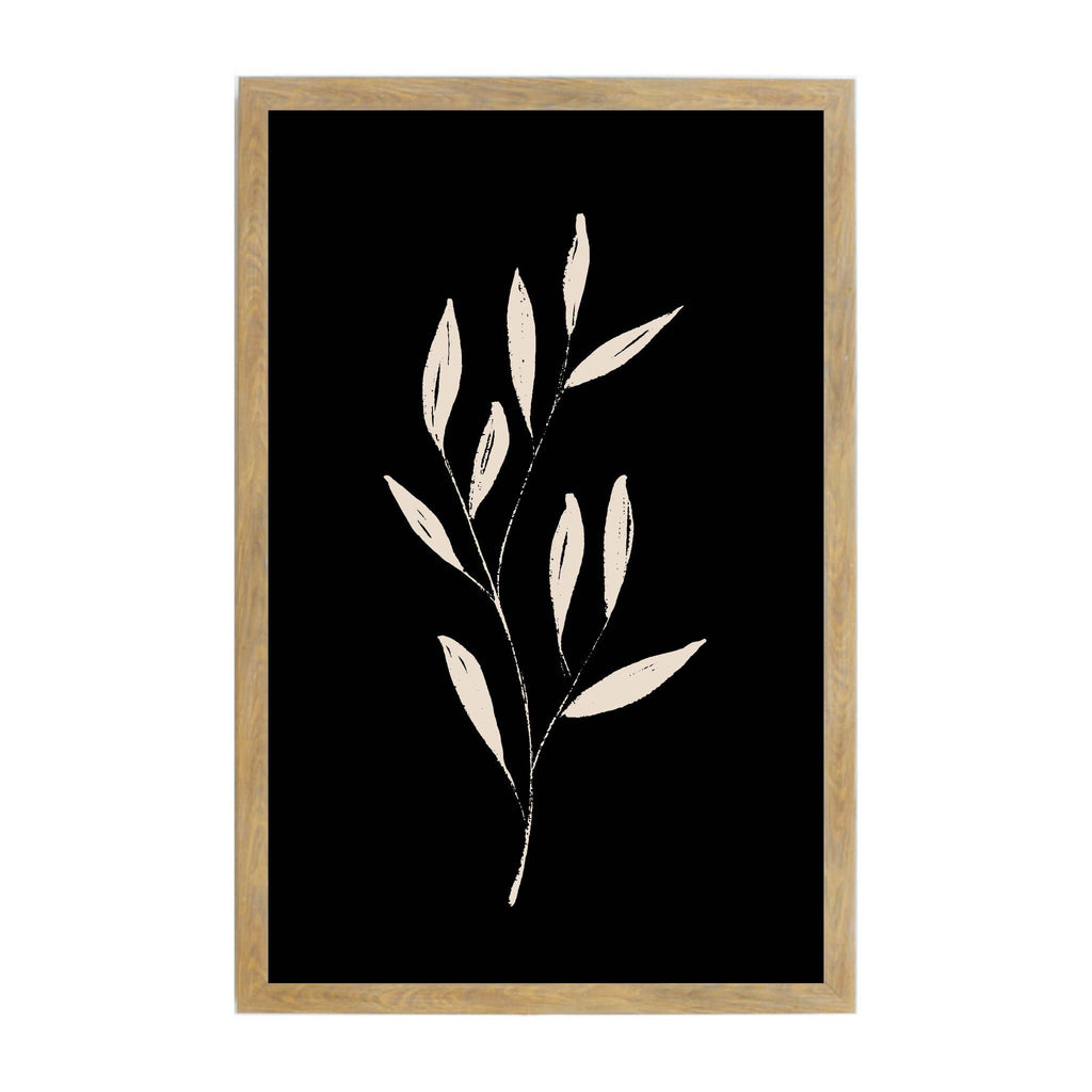 Petal Lane Home - Rustic Brown Black Ink Leaves