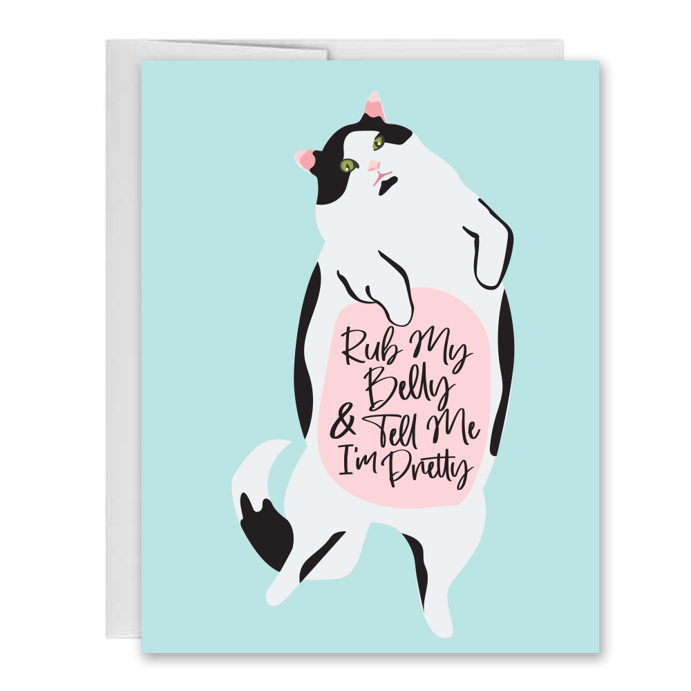 Parcel Island - Rub My Belly and Tell Me I'm Pretty Greeting Card