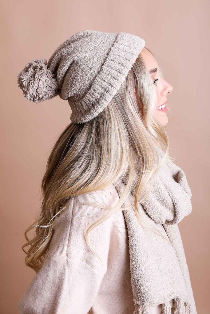 Leto Accessories - Boucle Pom Beanie