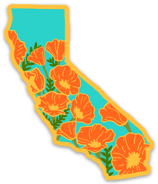Lil Boat Boutique - California Poppy 3" Decorative Magnet