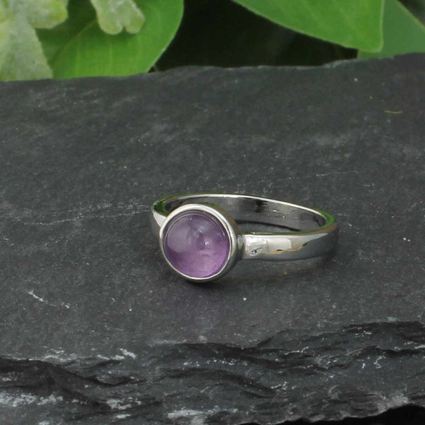 ZAD - Silver Mines Round Stone Ring