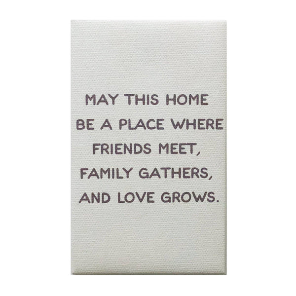 Petal Lane Home - May This Home Canvas Magnet