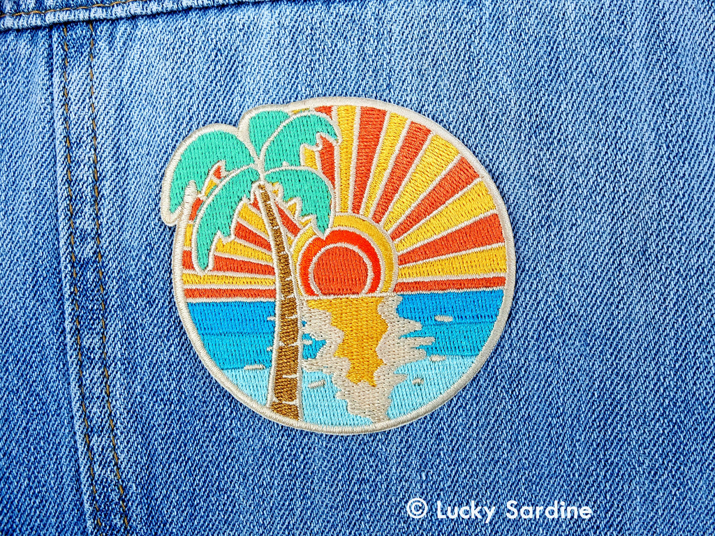 Lucky Sardine - Ocean Sunset Embroidered Patch