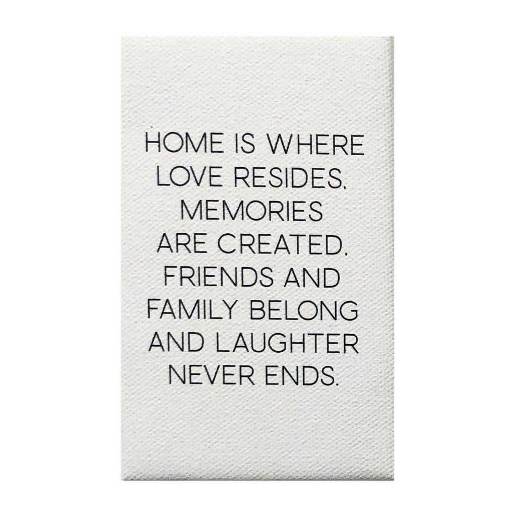 Petal Lane Home - Home is Where Love Resides Canvas Magnet