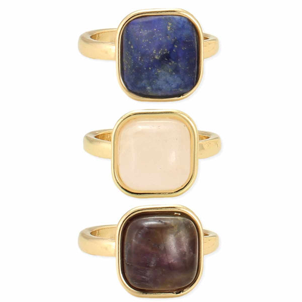 ZAD - Rounded Square Cushion Gemstone Ring