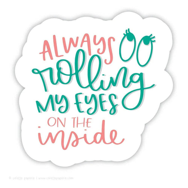 Colette Paperie - Rolling My Eyes Sticker - 6 glossy stickers