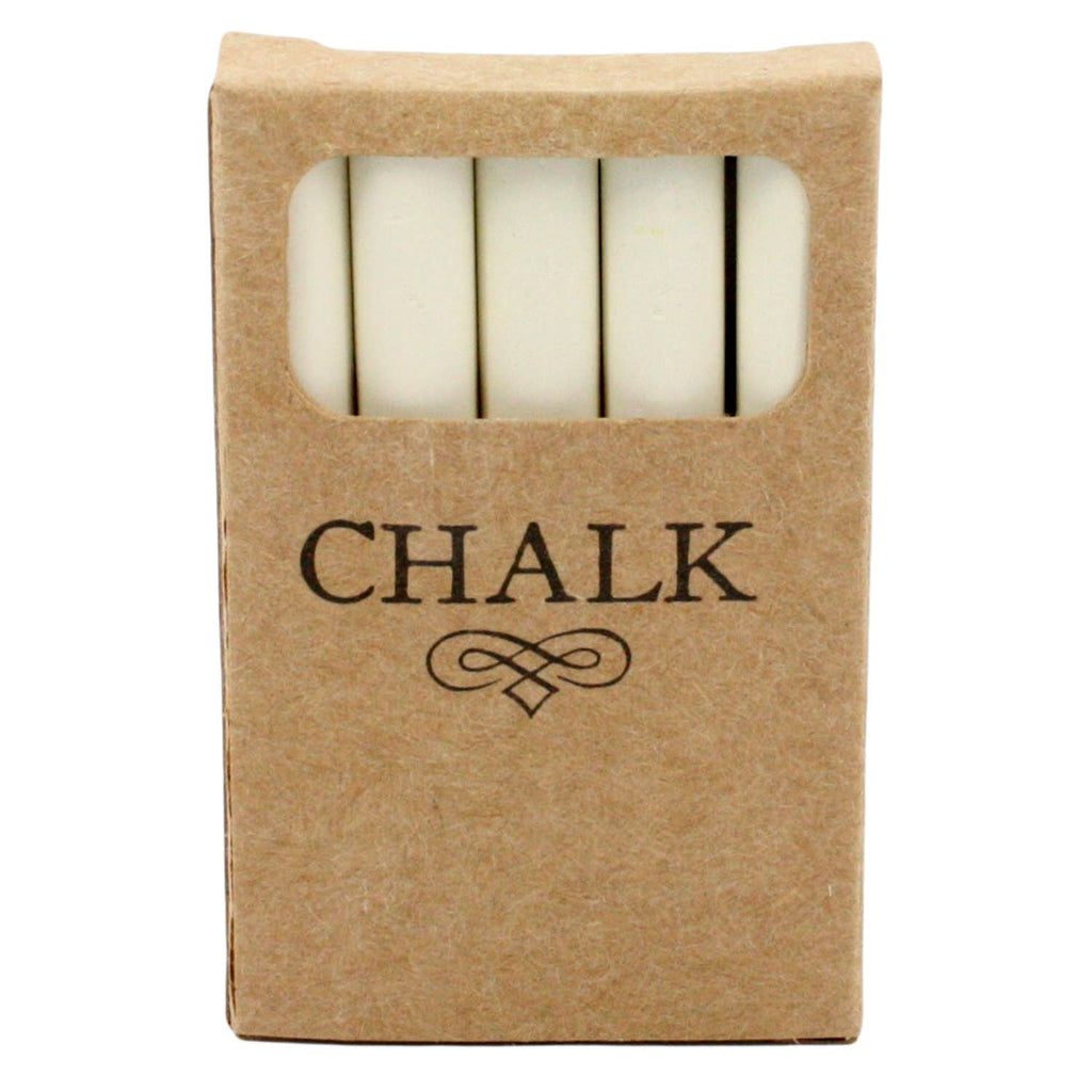 HomArt - Box of Chalk - 5 Sticks - White