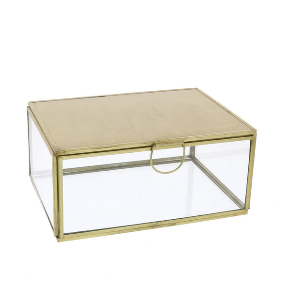 HomArt - Monroe Jewelry Box with Mirror - Lrg - Brass