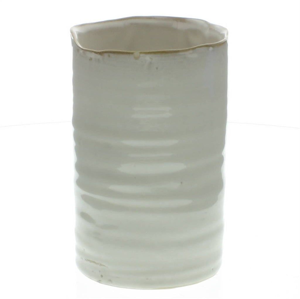 HomArt - Bower Ceramic Vase - Sm - Fancy White