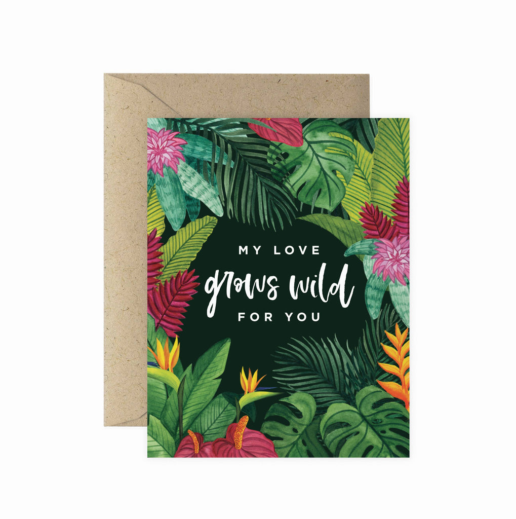 Paper Anchor Co. - My Love Grows Wild Greeting Card
