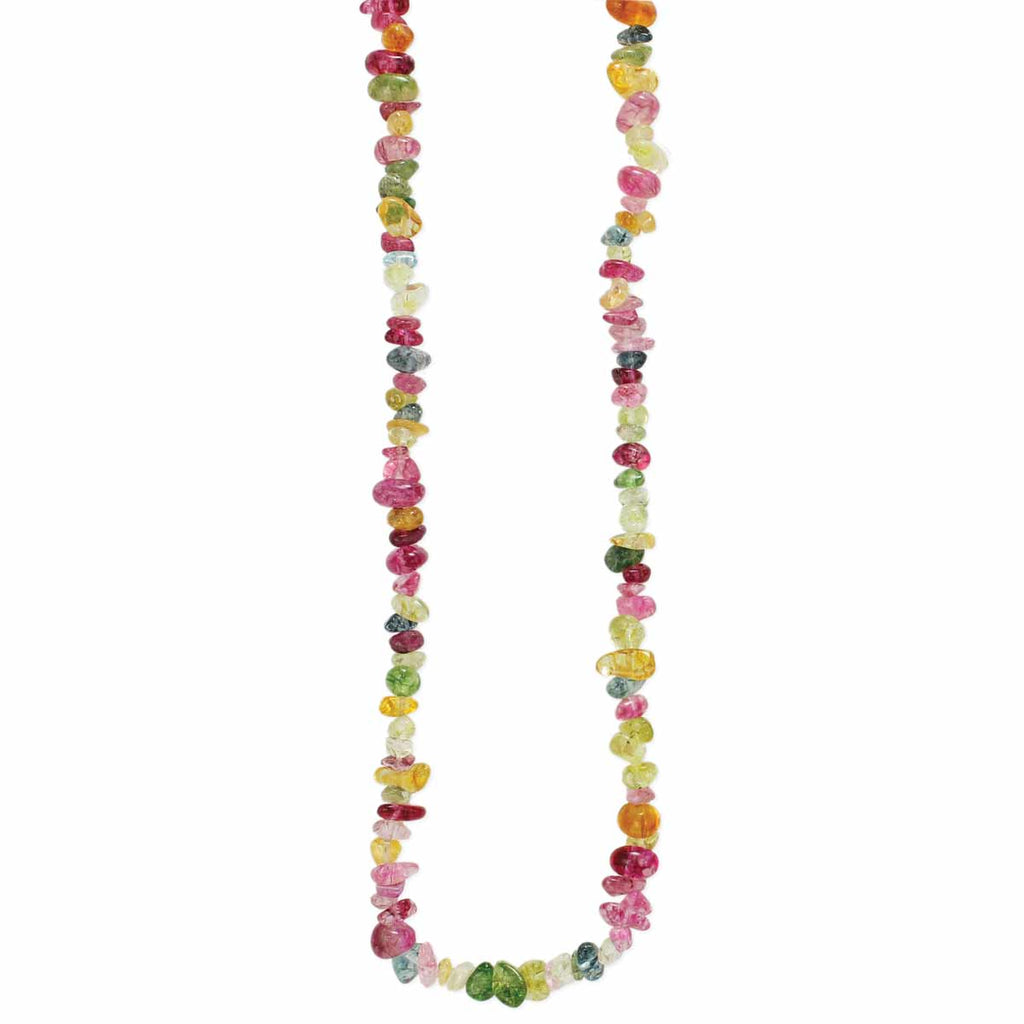ZAD - Sea Glass Rainbow Glass Bead Necklace