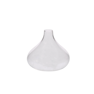 HomArt - Gwen Vase, Glass - Squat