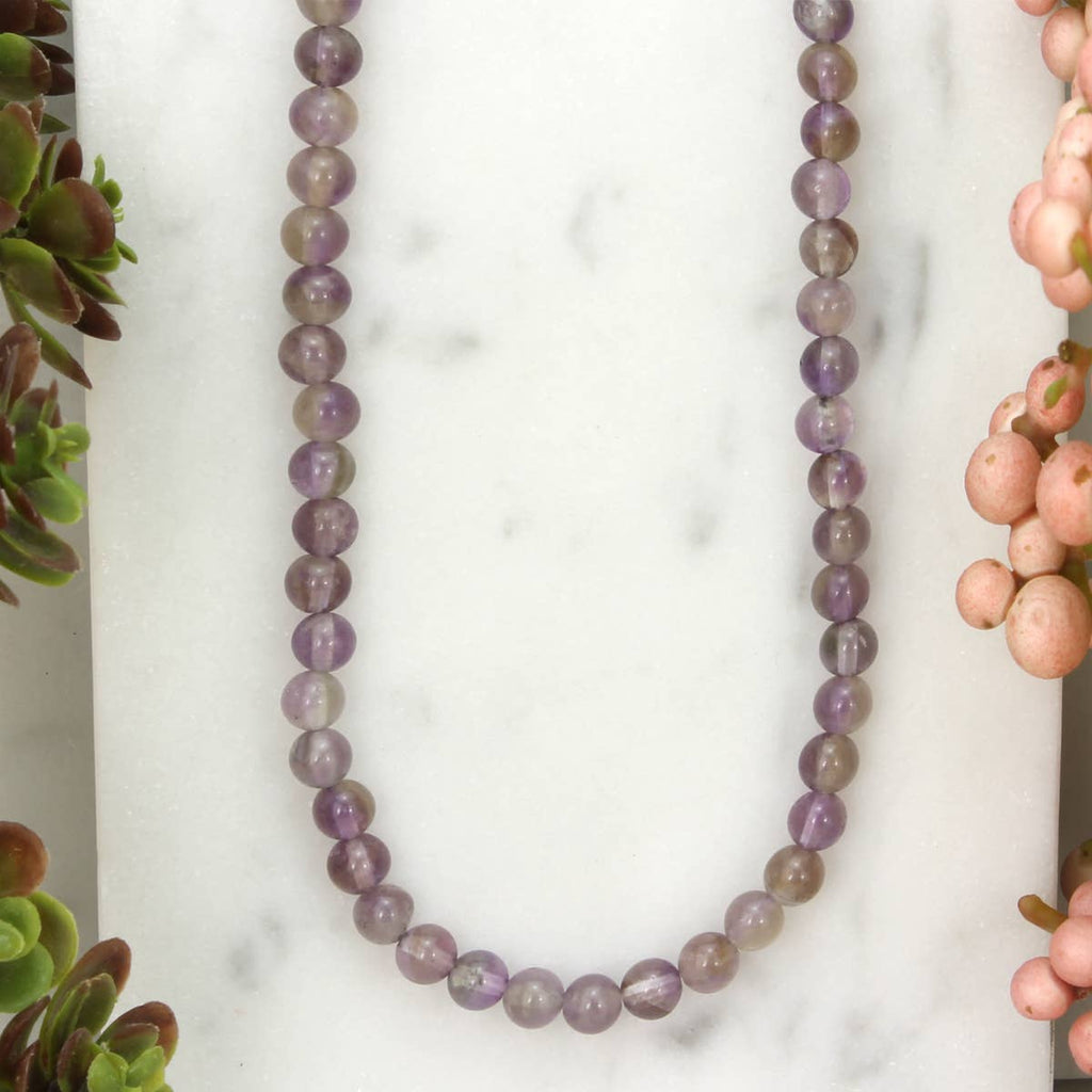 ZAD - Gemstone Essentials Amethyst Bead Necklace