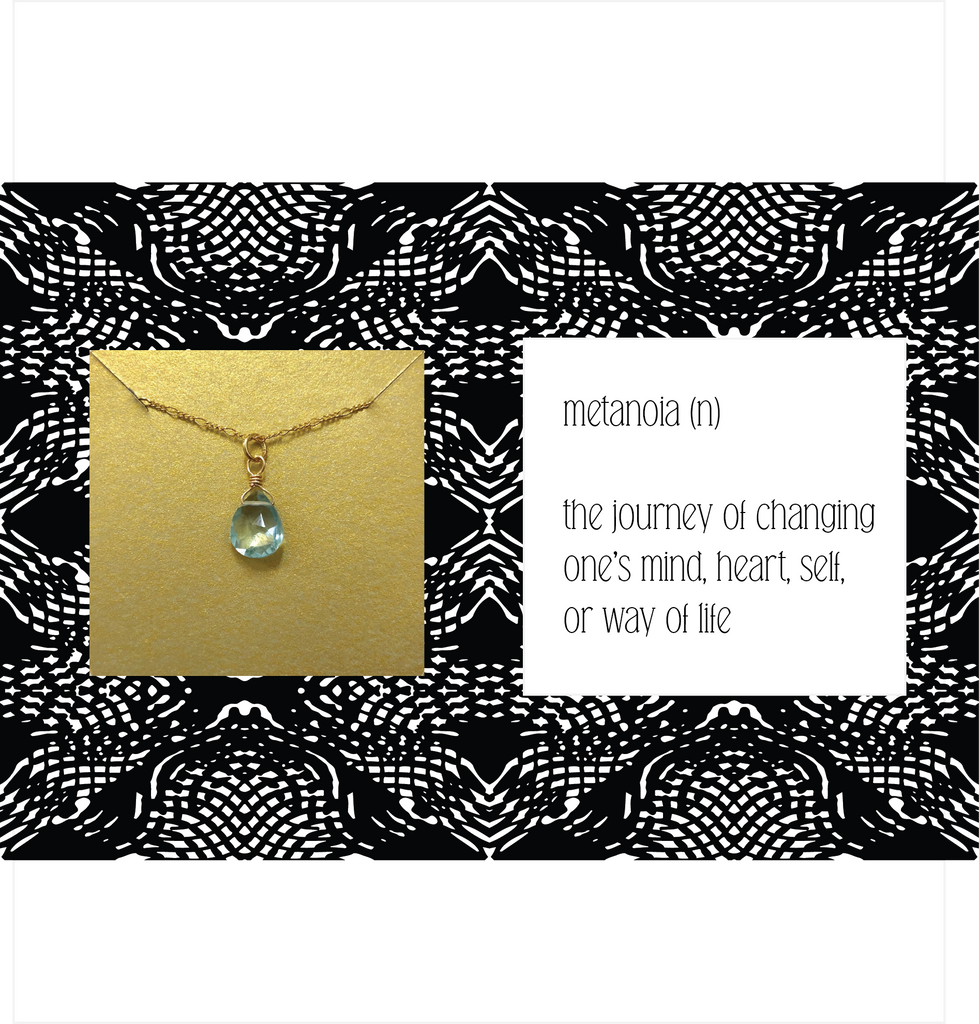 Ruthie and Olive | 3 meals donated for every necklace - Metanoia - Gemstone Necklace