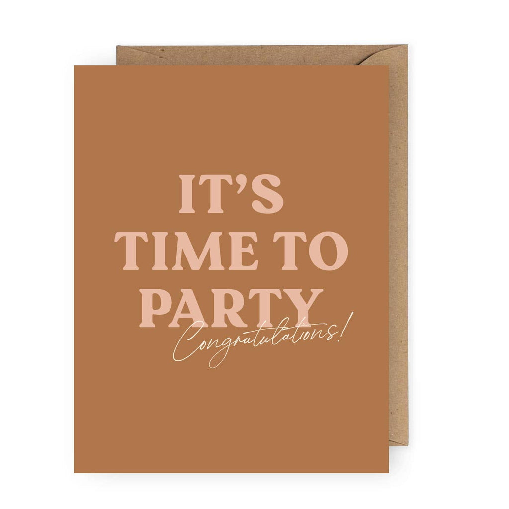 The Anastasia Co - It's Time to Party Congratulations Greeting Card