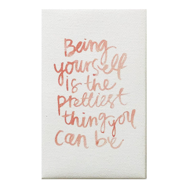 Petal Lane Home - Watercolor Being Yourself Canvas Magnet