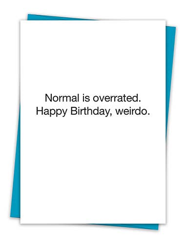 Santa Barbara Design Studio by Creative Brands - TA  Normal Is Overrated Card