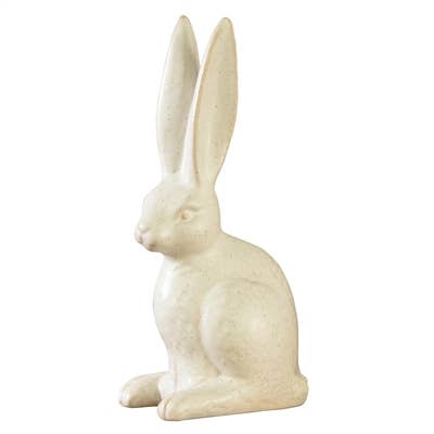 HomArt - Sitting Hare, Ceramic - Lrg - Matte White