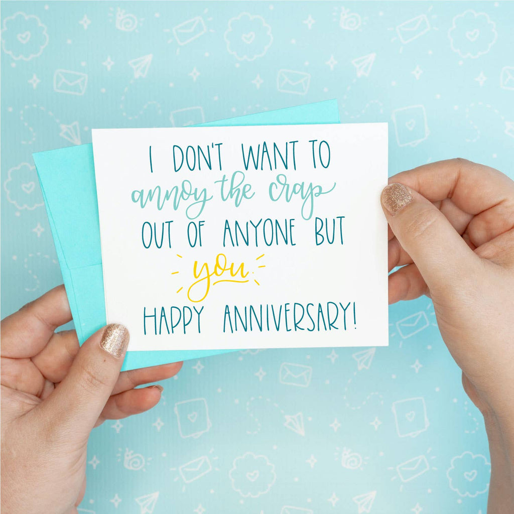 Colette Paperie - Annoy the Crap Out of You Card - 6 single cards