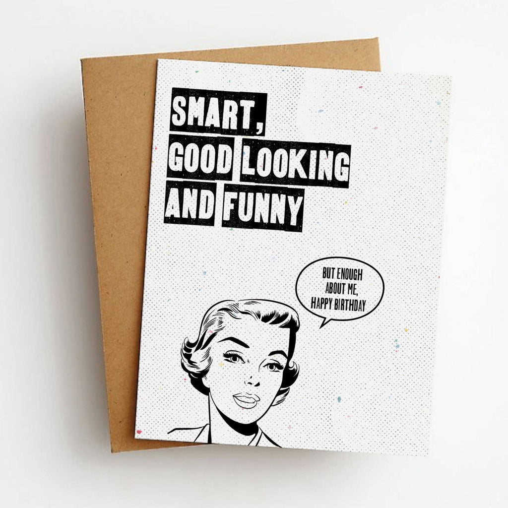 Skel & Co - Smart Good Looking Funny Card