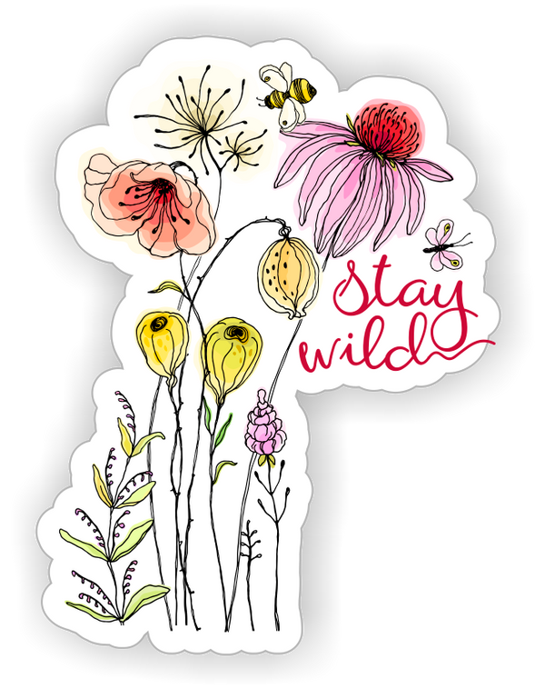 Mad River - Stay Wild Wildflower Sticker / Decal