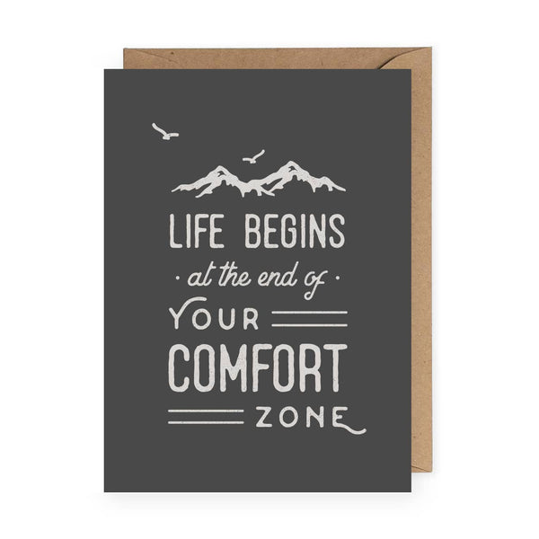 The Anastasia Co - Life Begins at the End of Your Comfort Zone Greeting Card