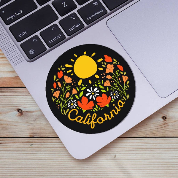 Big Moods - California Sticker - Sunshine & Flowers