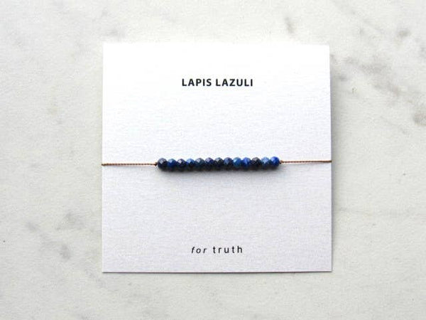 Soulsilk - Lapis Lazuli Bracelet Card