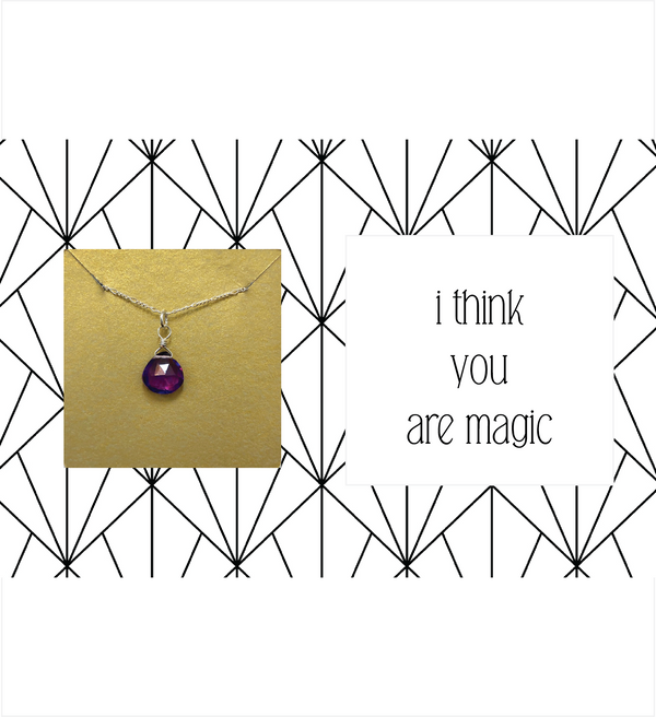 Ruthie and Olive | 3 meals donated for every necklace - I Think You Are Magic - Gemstone Necklace