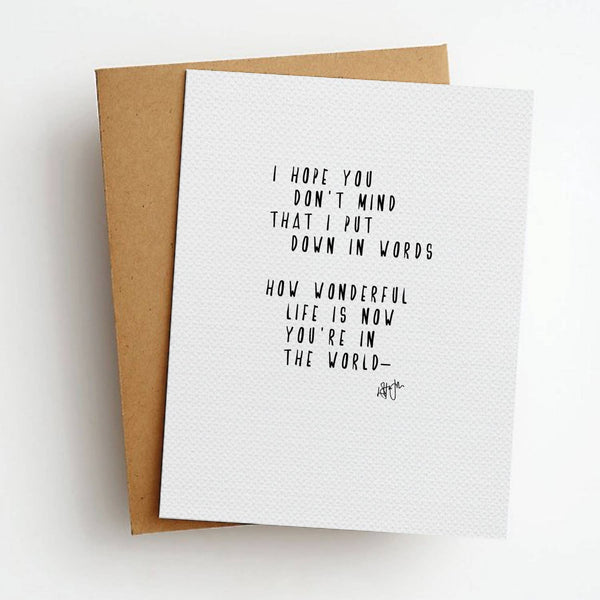 Skel & Co - How Wonderful Life Is Card