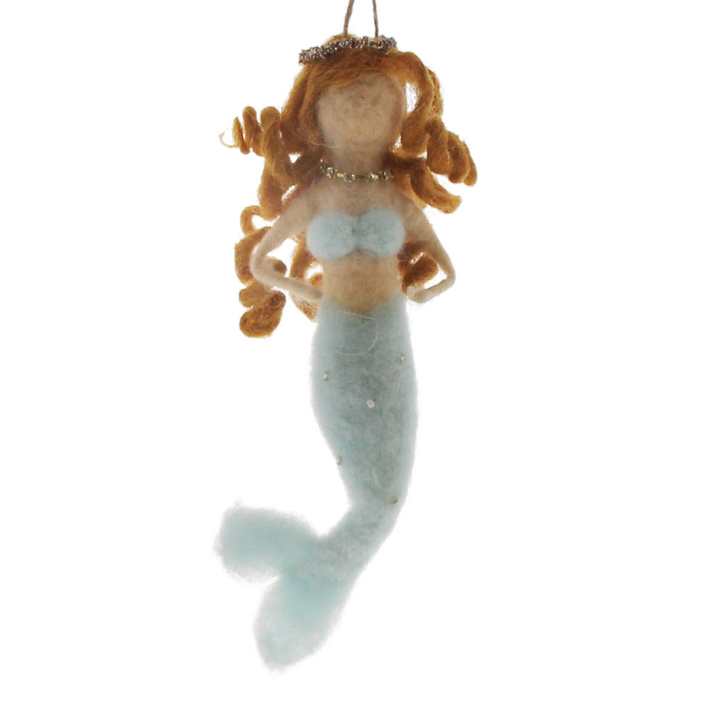 HomArt - Mermaid Ornament, Felt - Blue - Blue