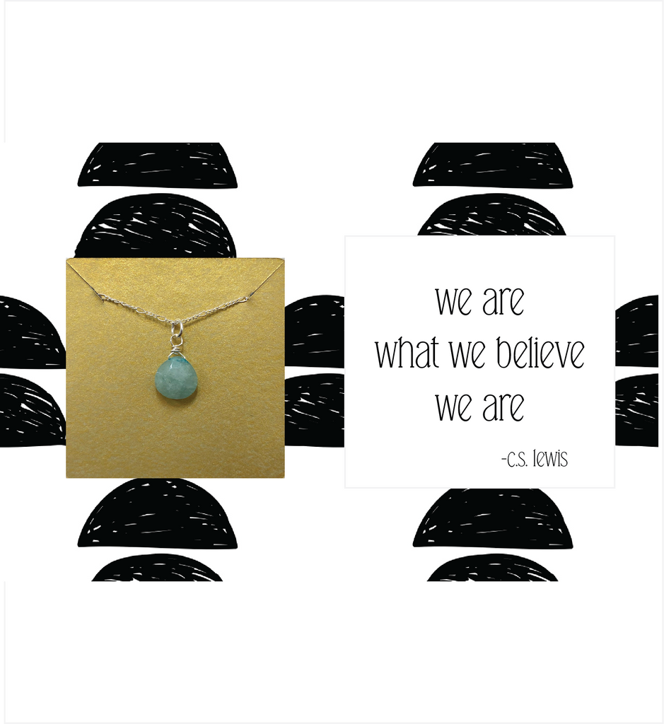 Ruthie and Olive | 3 meals donated for every necklace - We Are What We Believe  - Gemstone Necklace