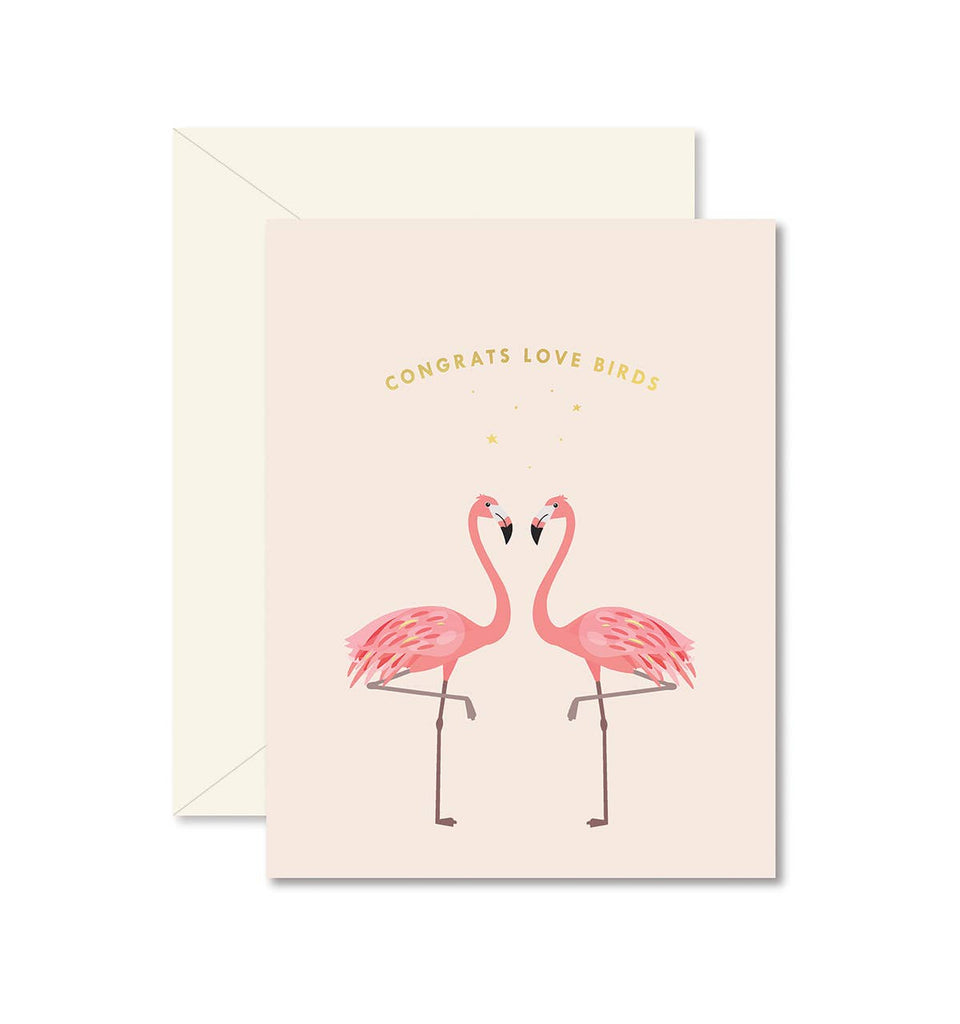 Ginger P. Designs - Congrats Love Birds Greeting Card