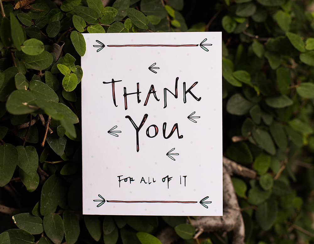 Lacelit - Thank You For All of It | Thank You Card