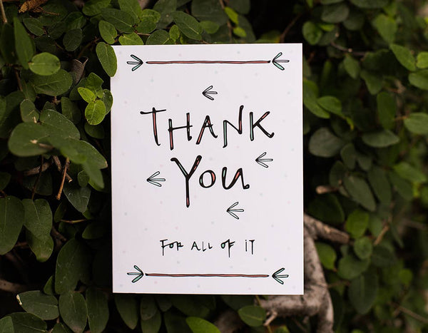 Lacelit - Thank You For All of It | Thank You Card