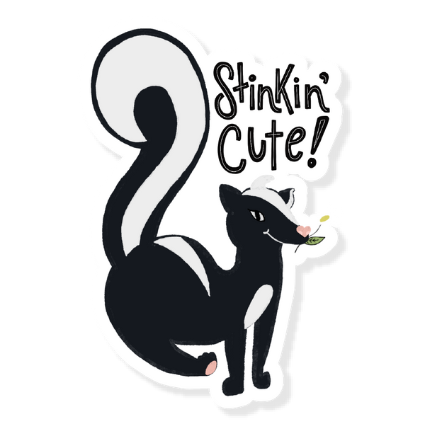 Parcel Island - Stinkin Cute Skunk Vinyl Sticker